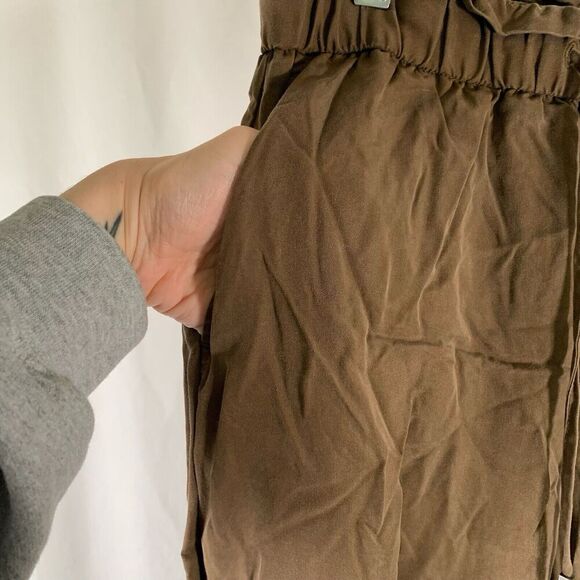 Banana Republic Jogger Pants Womens Small Brown Pull On Elastic Waist Drawstring - Picture 4 of 9